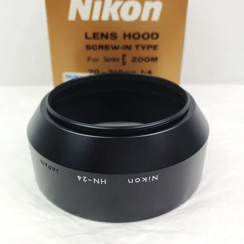 Nikon Lens Hood HN-24 Vintage Screw-In Type Series E Zoom 70-120mm f/4 Box NOS